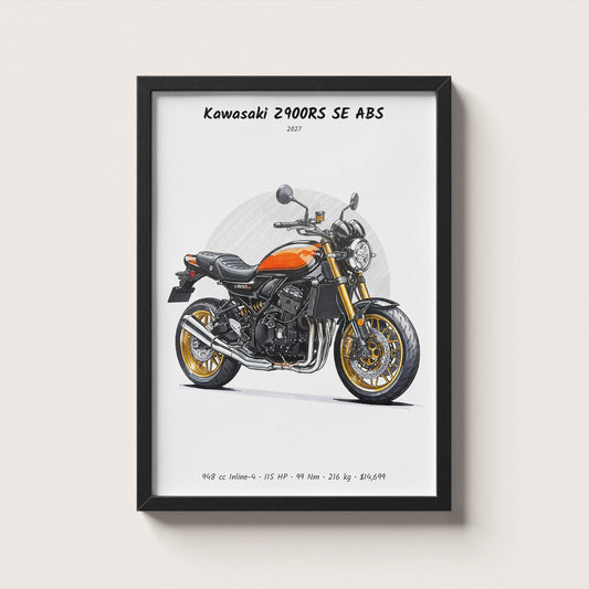 Kawasaki Z900RS SE ABS 2027 Wall Art