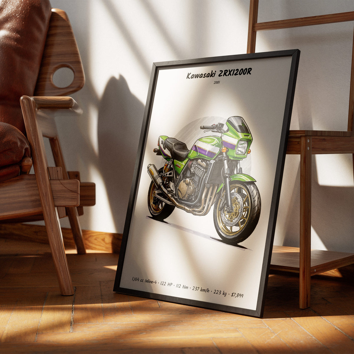 Kawasaki ZRX1200R 2001 Wall Art