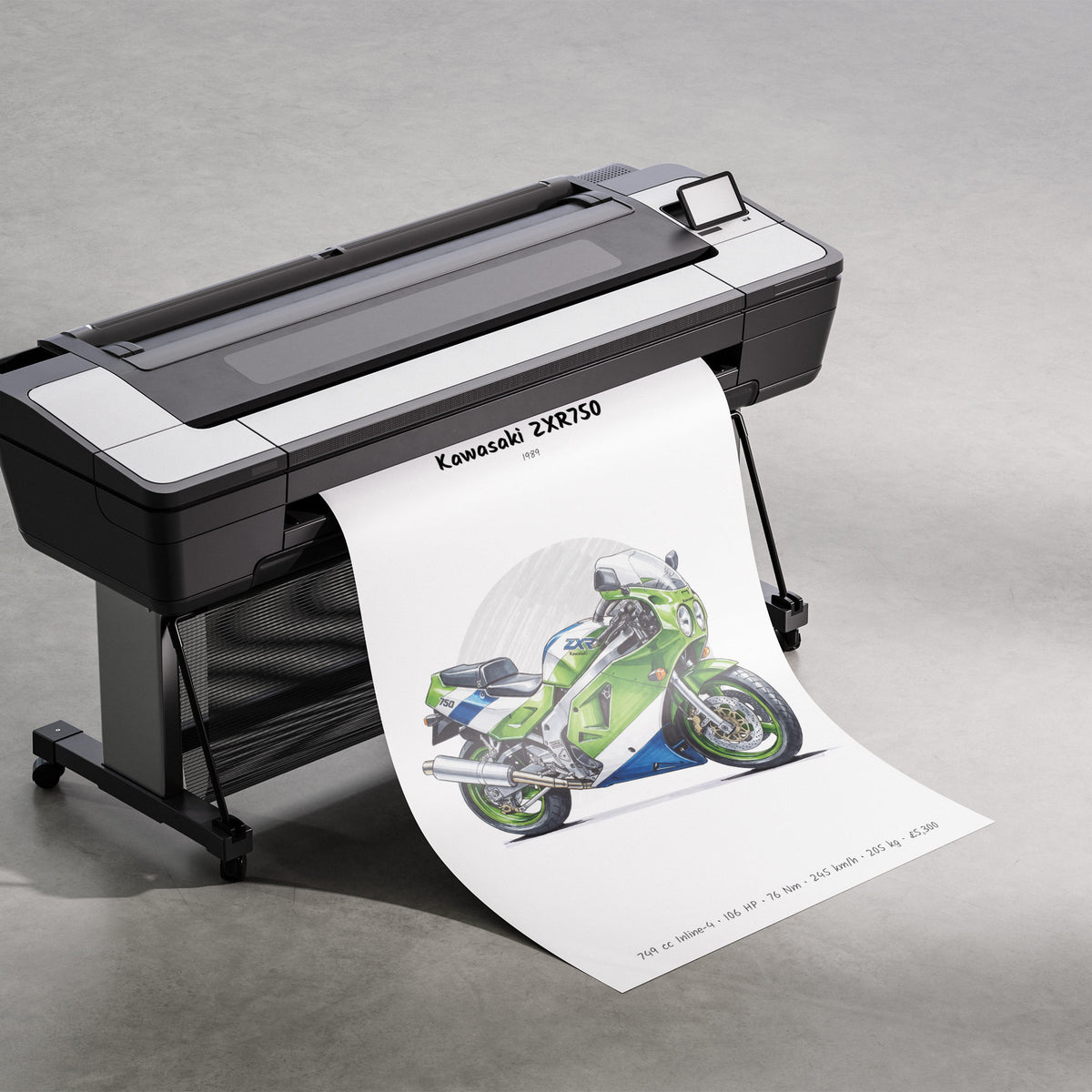 Kawasaki ZXR750 1989 Print