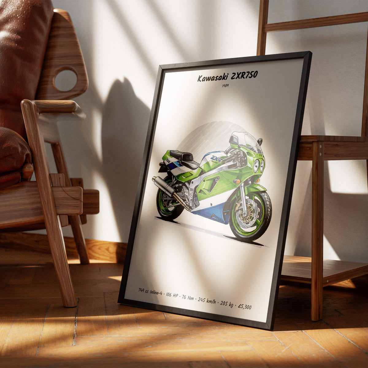 Kawasaki ZXR750 1989 Wall Art