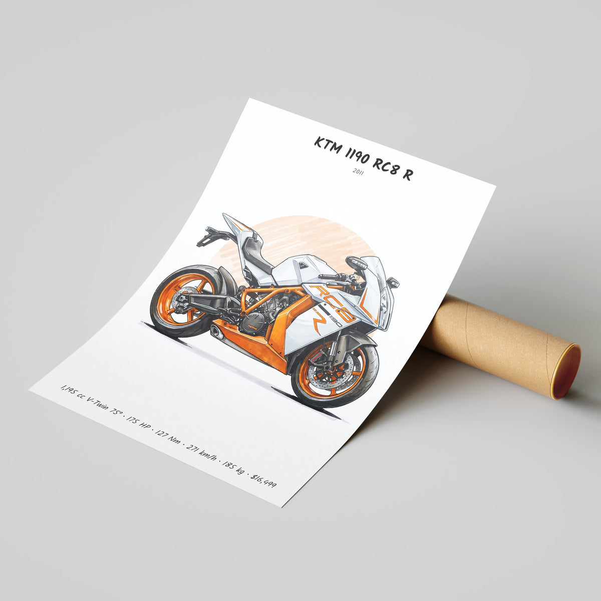 KTM 1190 RC8 R 2011 Poster