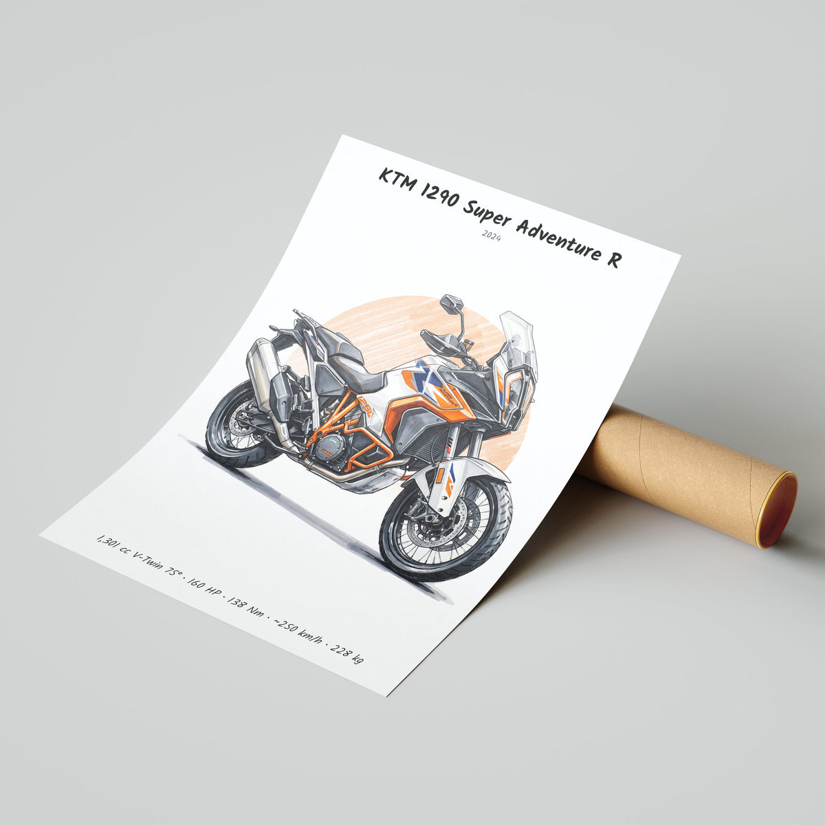 KTM 1290 Super Adventure R 2024 Poster