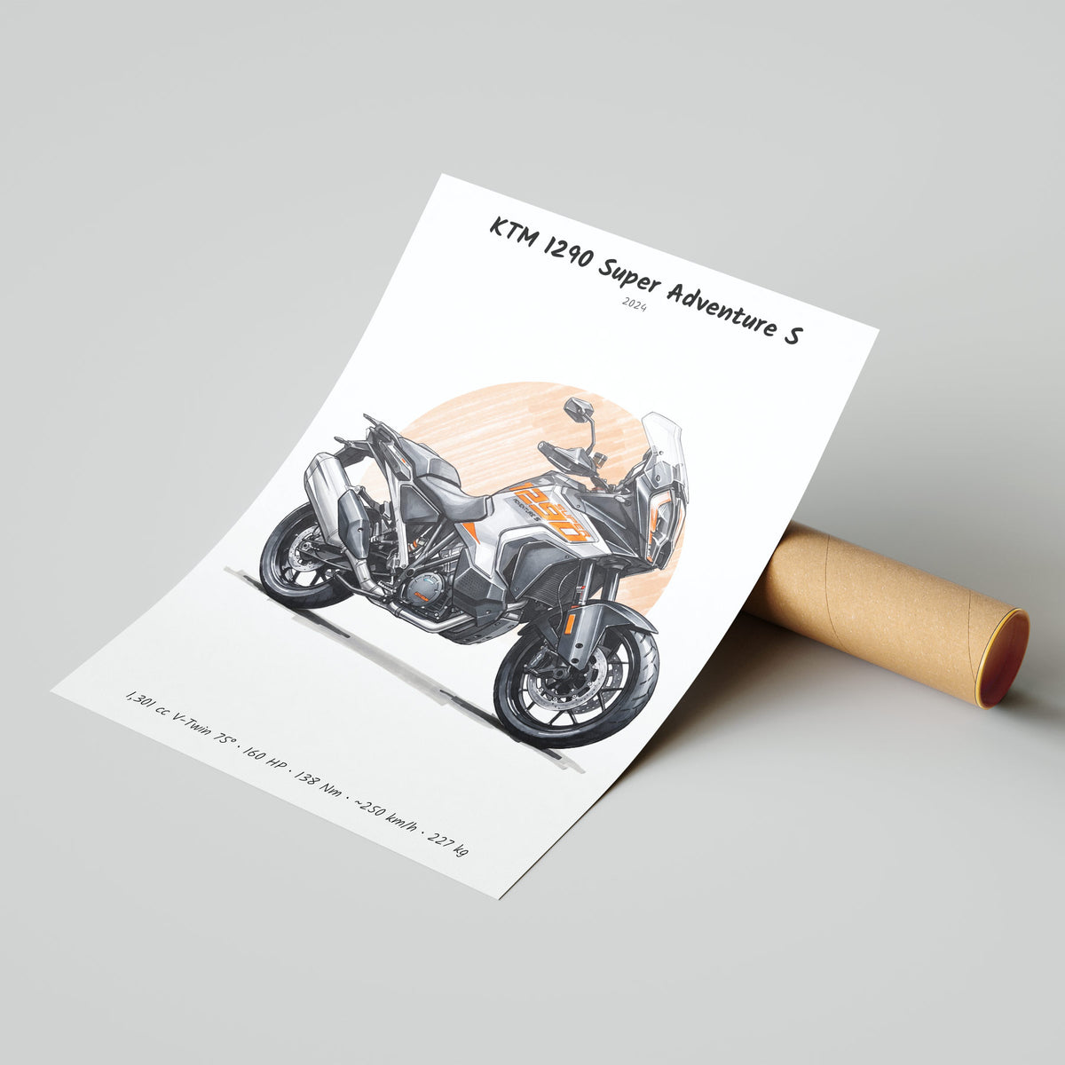 KTM 1290 Super Adventure S 2024 Poster