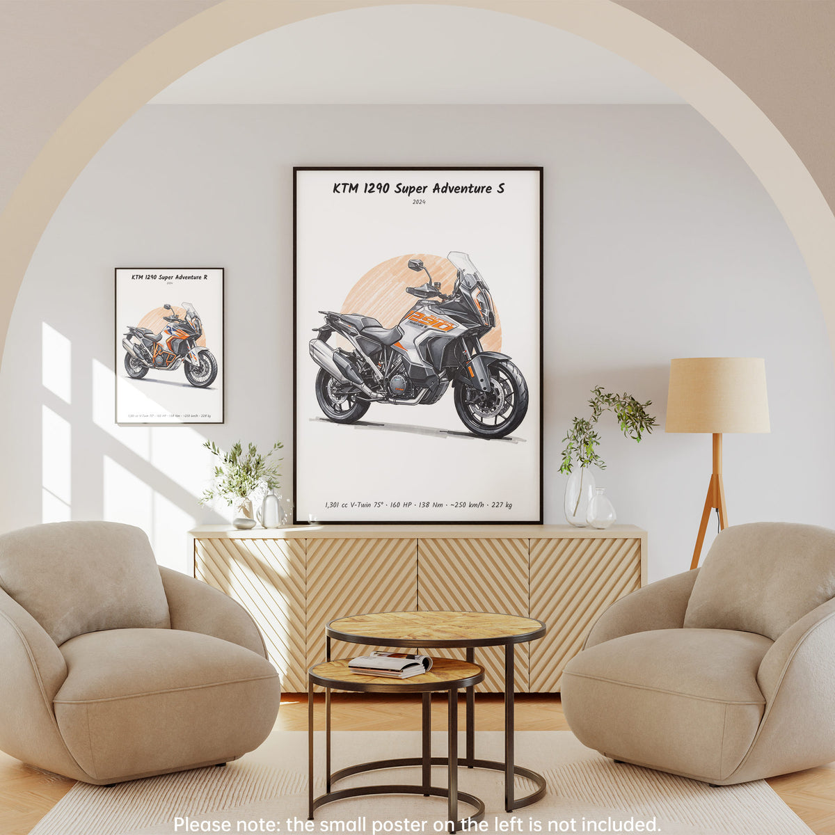 KTM 1290 Super Adventure S 2024 Wall Art