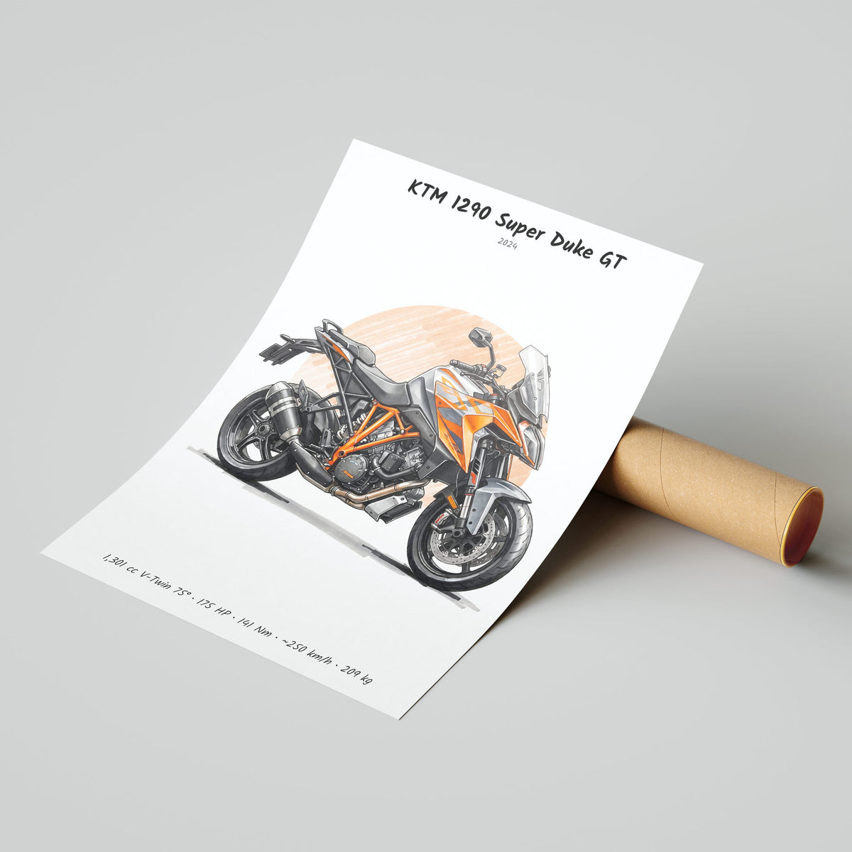 KTM 1290 Super Duke GT 2024 Poster