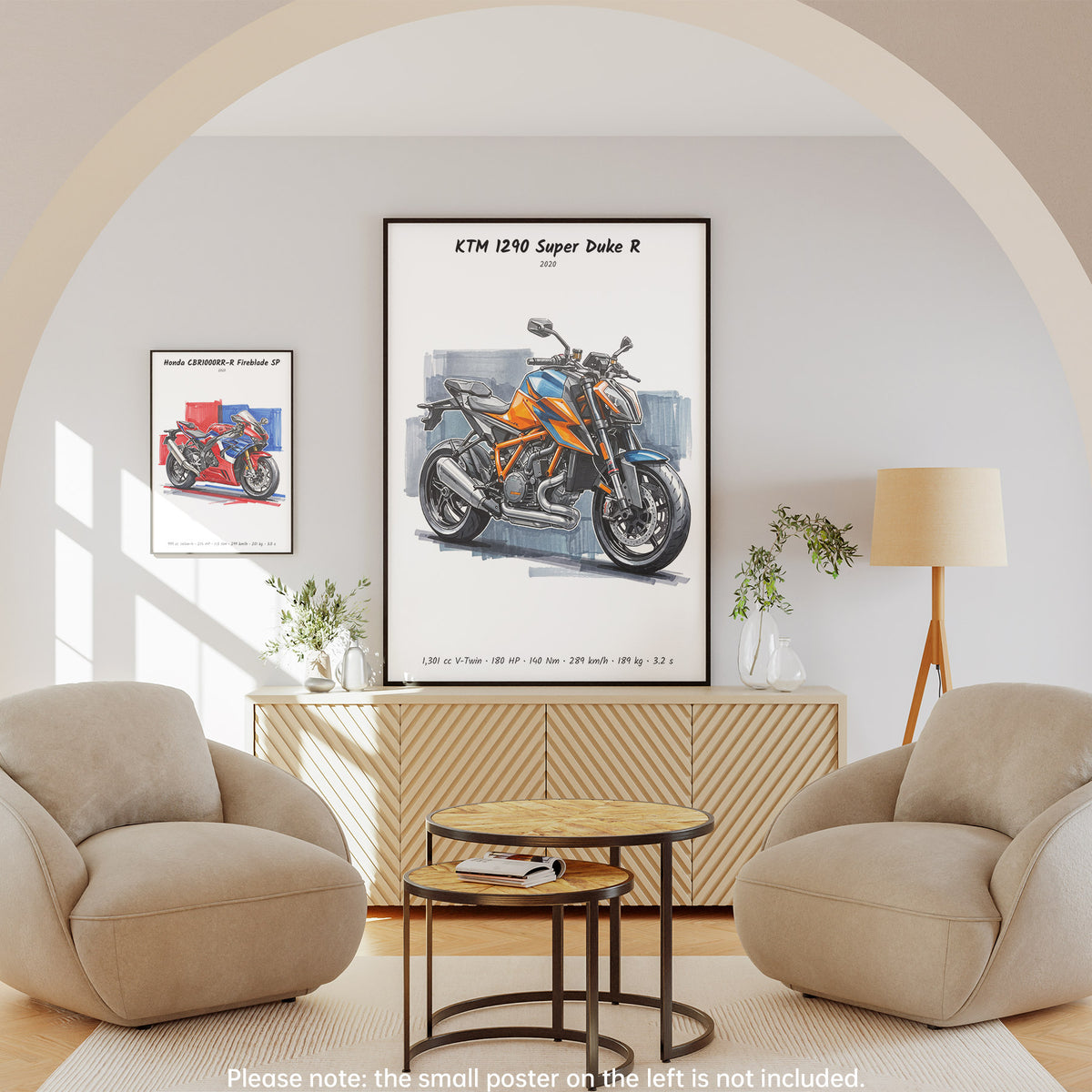 KTM 1290 Super Duke R Motorcycle Wall Art