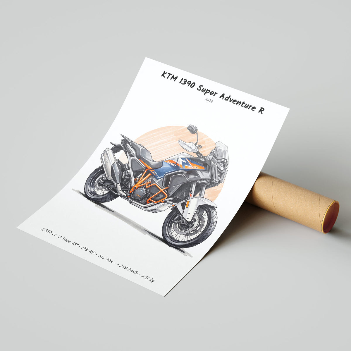 KTM 1390 Super Adventure R 2026 Poster