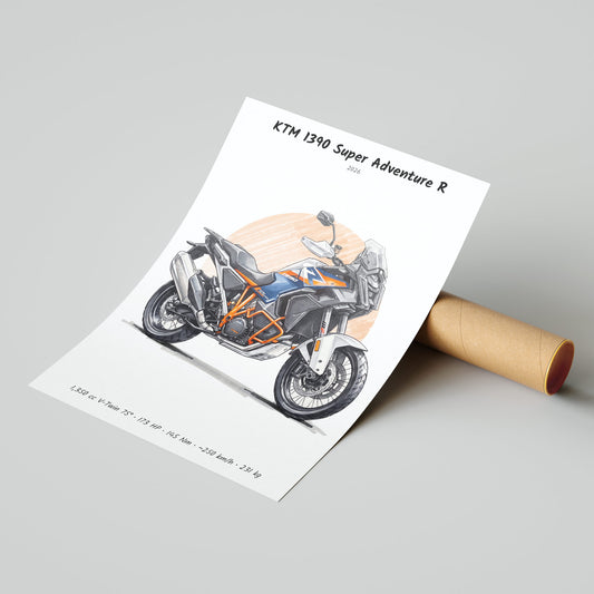 KTM 1390 Super Adventure R 2026 Poster