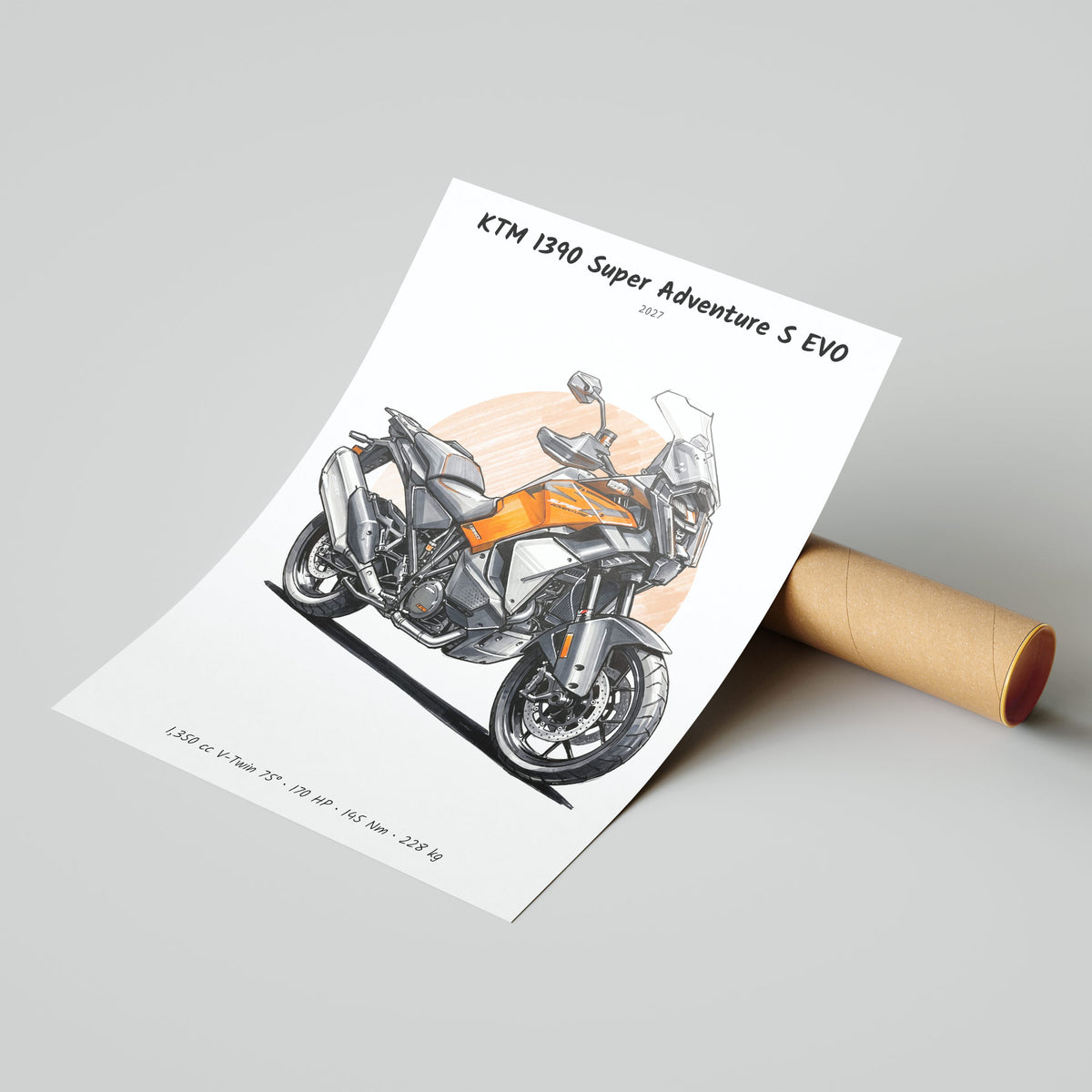 KTM 1390 Super Adventure S EVO 2027 Poster