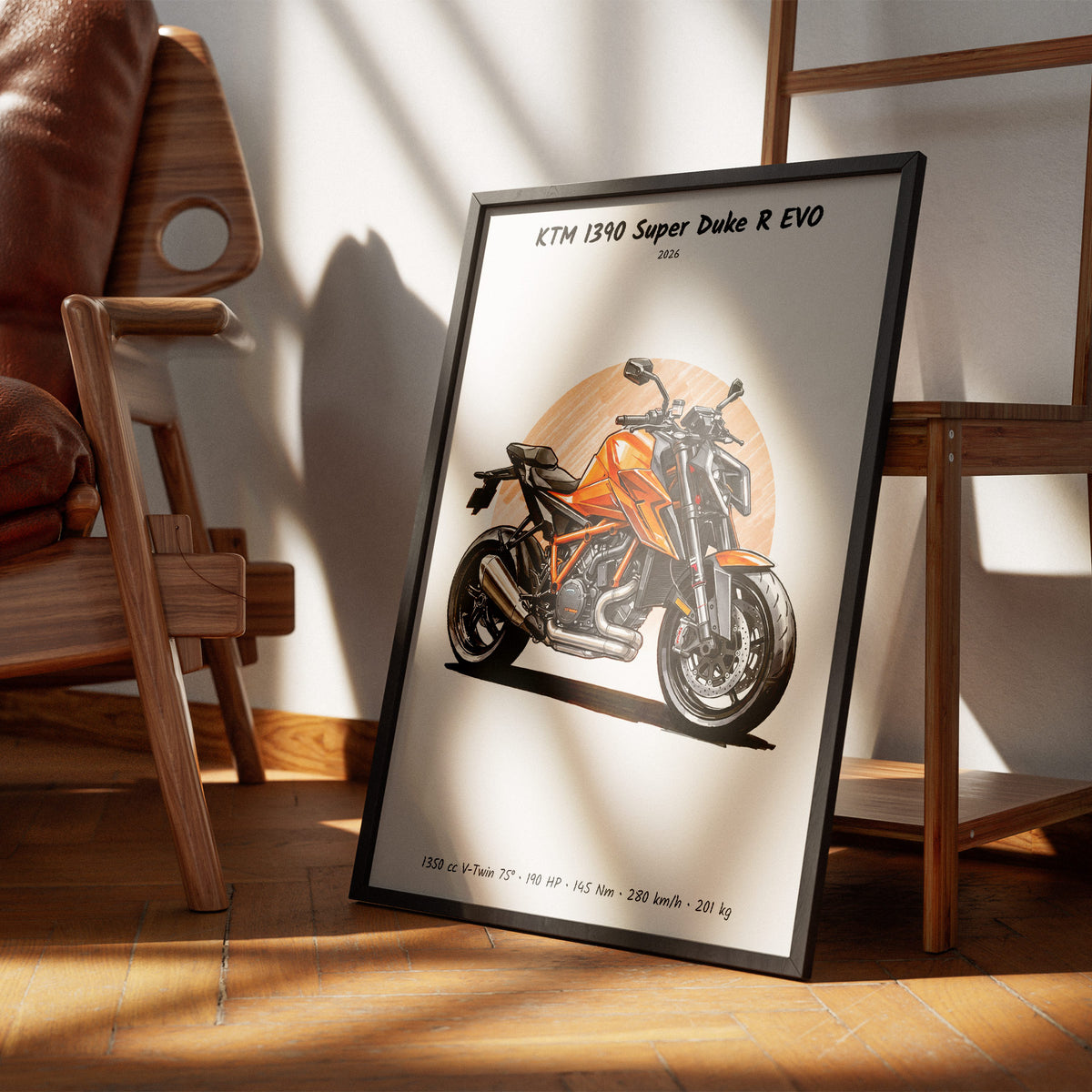 KTM 1390 Super Duke R EVO 2026 Wall Art