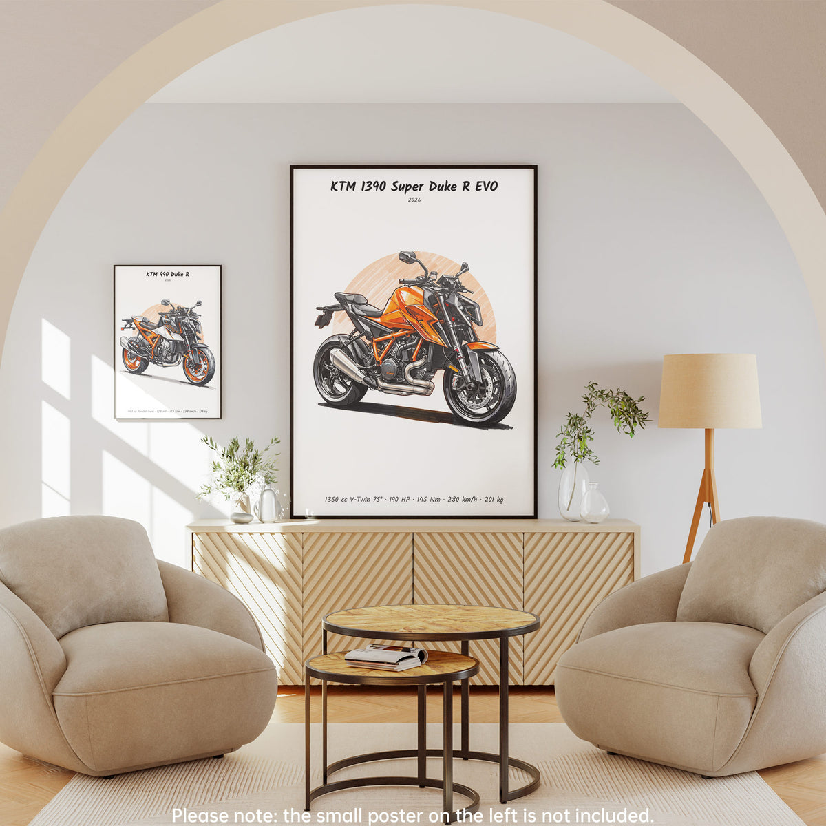 KTM 1390 Super Duke R EVO 2026 Wall Art