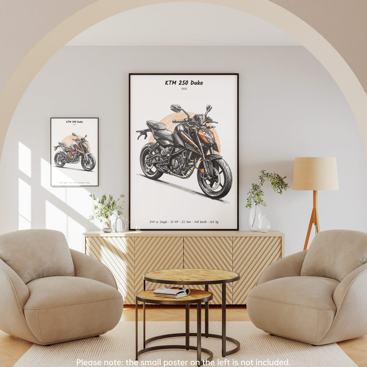 KTM 250 Duke 2026 Wall Art
