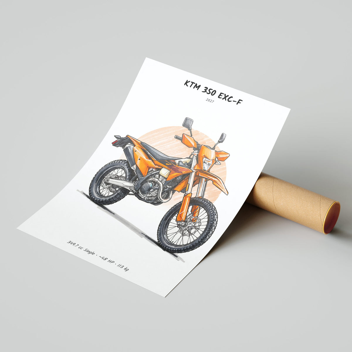 KTM 350 EXC-F 2027 Poster