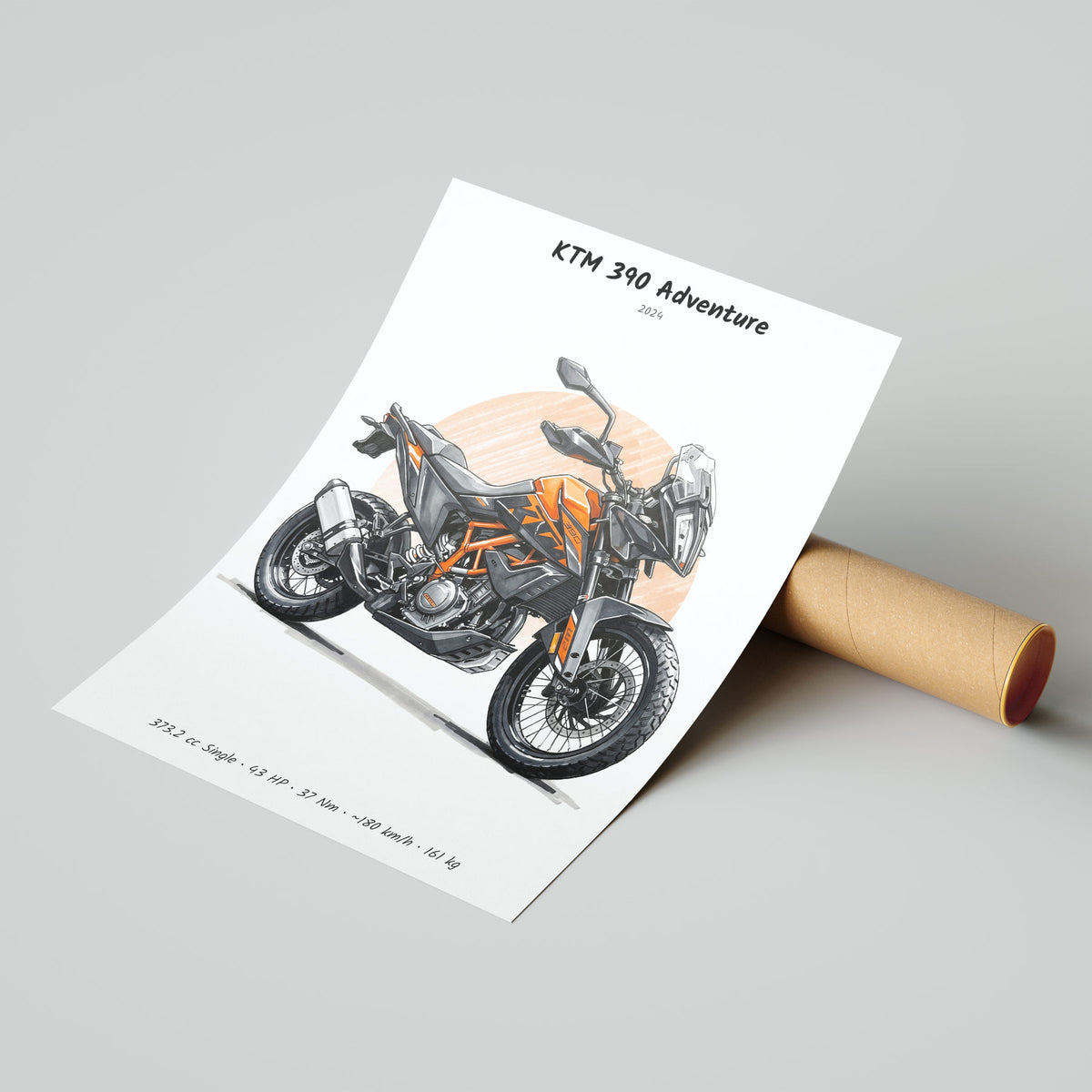KTM 390 Adventure 2024 Poster