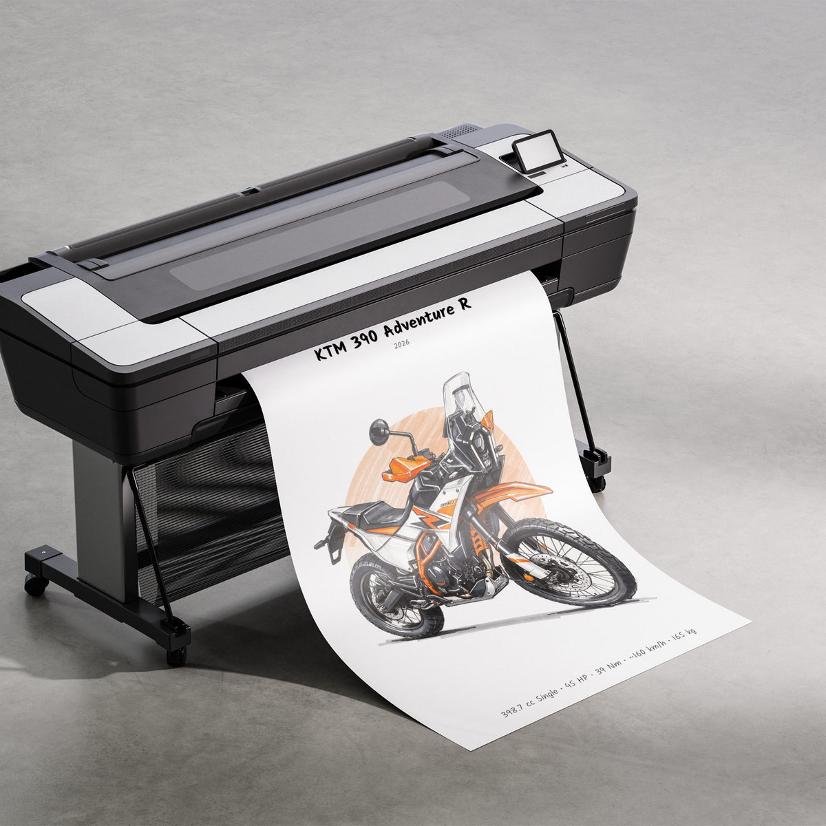 KTM 390 Adventure R 2026 Print