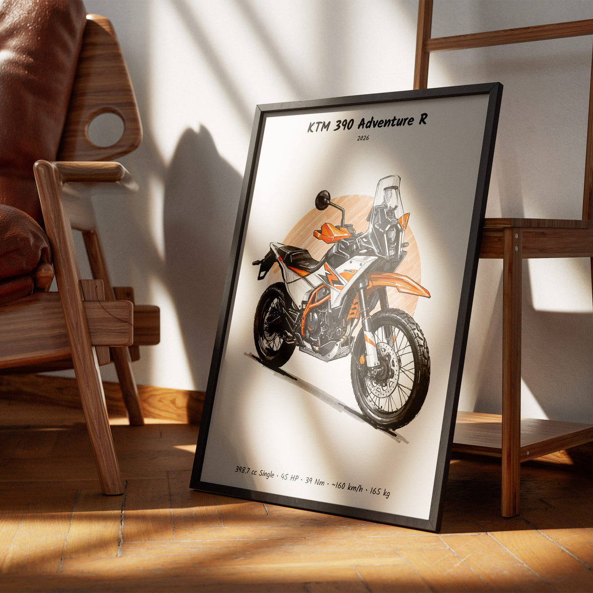 KTM 390 Adventure R 2026 Wall Art