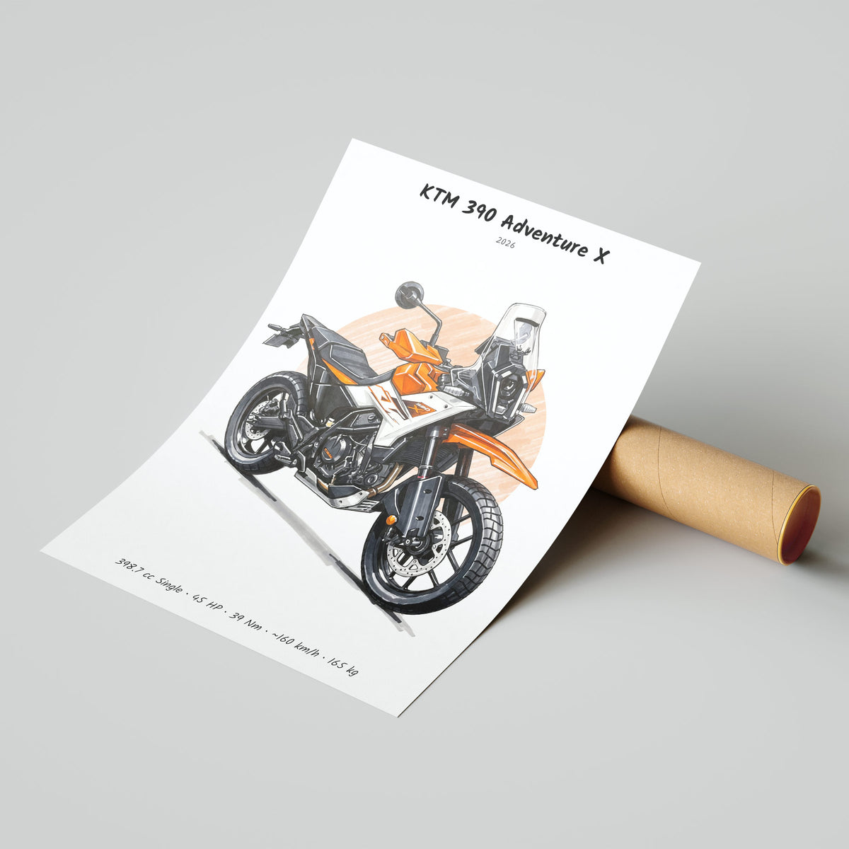KTM 390 Adventure X 2026 Poster