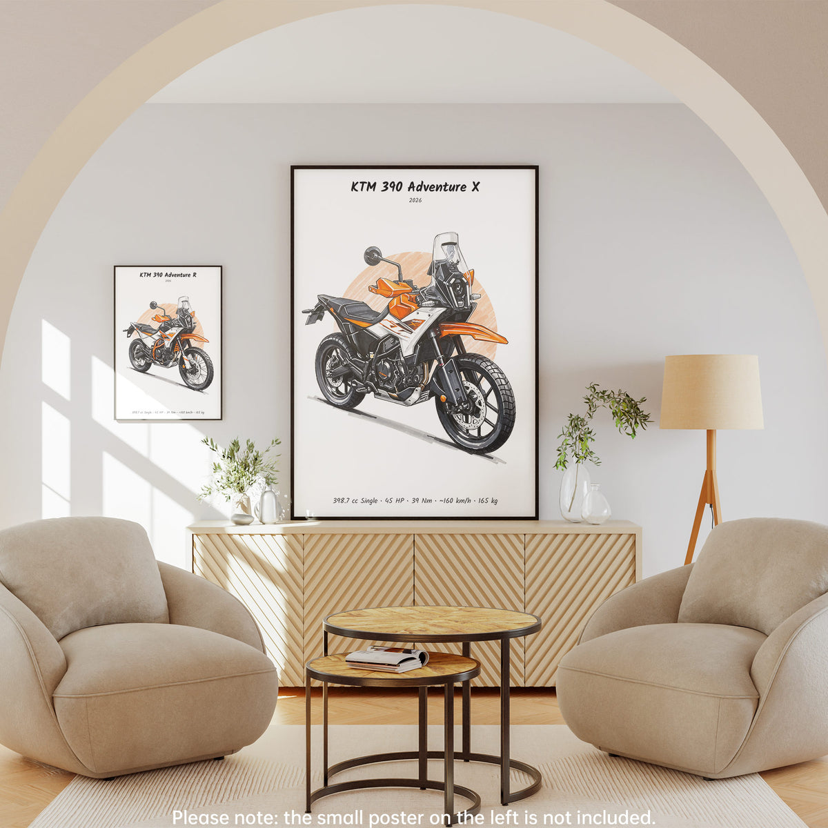 KTM 390 Adventure X 2026 Wall Art