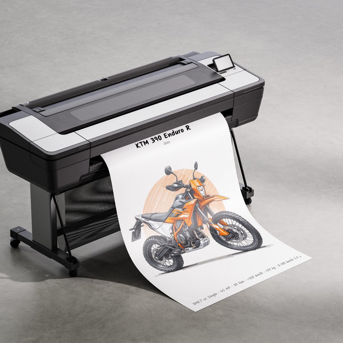 KTM 390 Enduro R 2026 Print