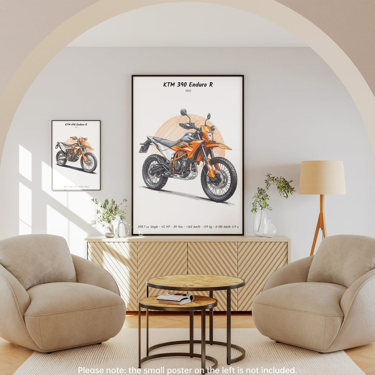 KTM 390 Enduro R 2026 Wall Art