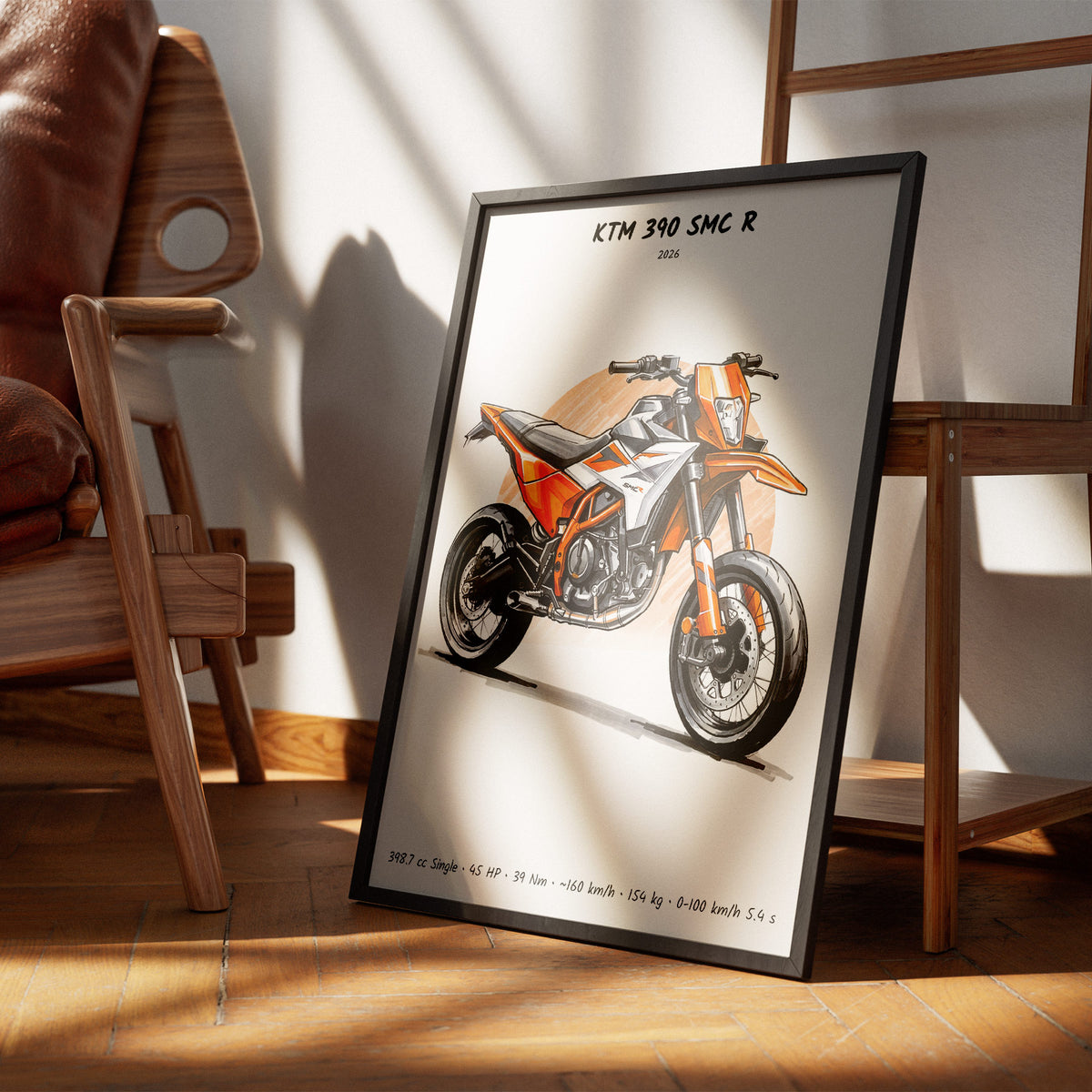 KTM 390 SMC R 2026 Wall Art