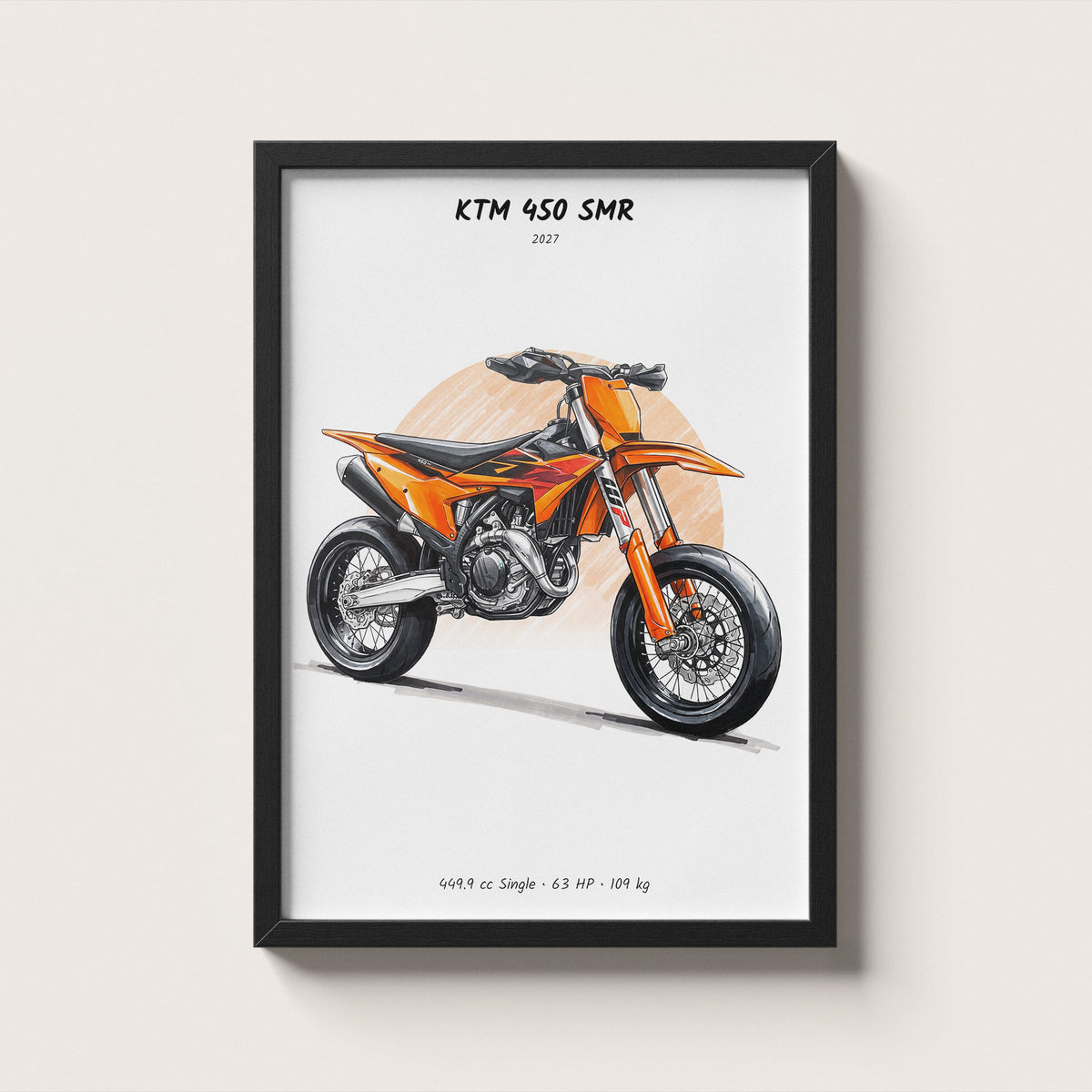 KTM 450 SMR 2027 Wall Art