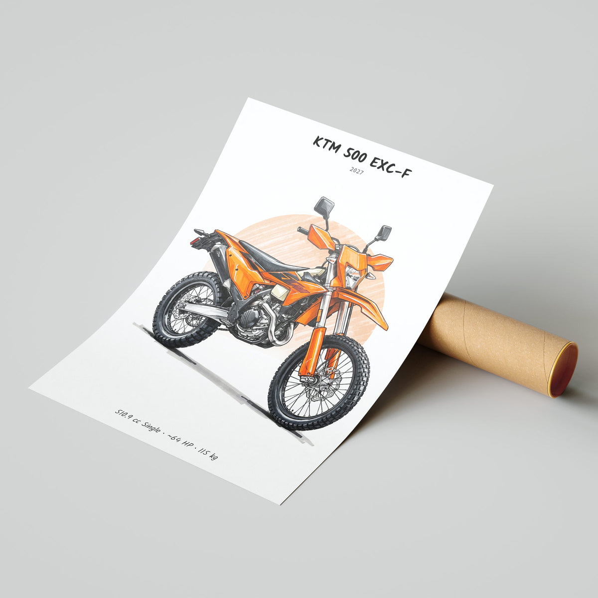 KTM 500 EXC-F 2027 Poster