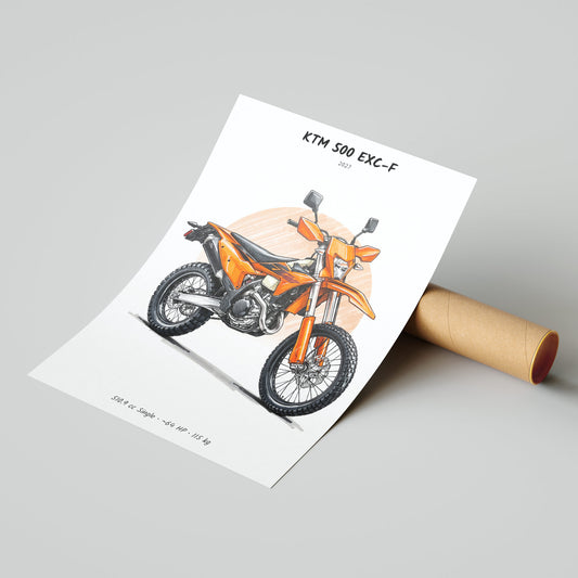 KTM 500 EXC-F 2027 Poster
