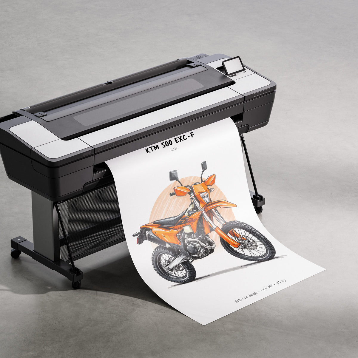 KTM 500 EXC-F 2027 Print