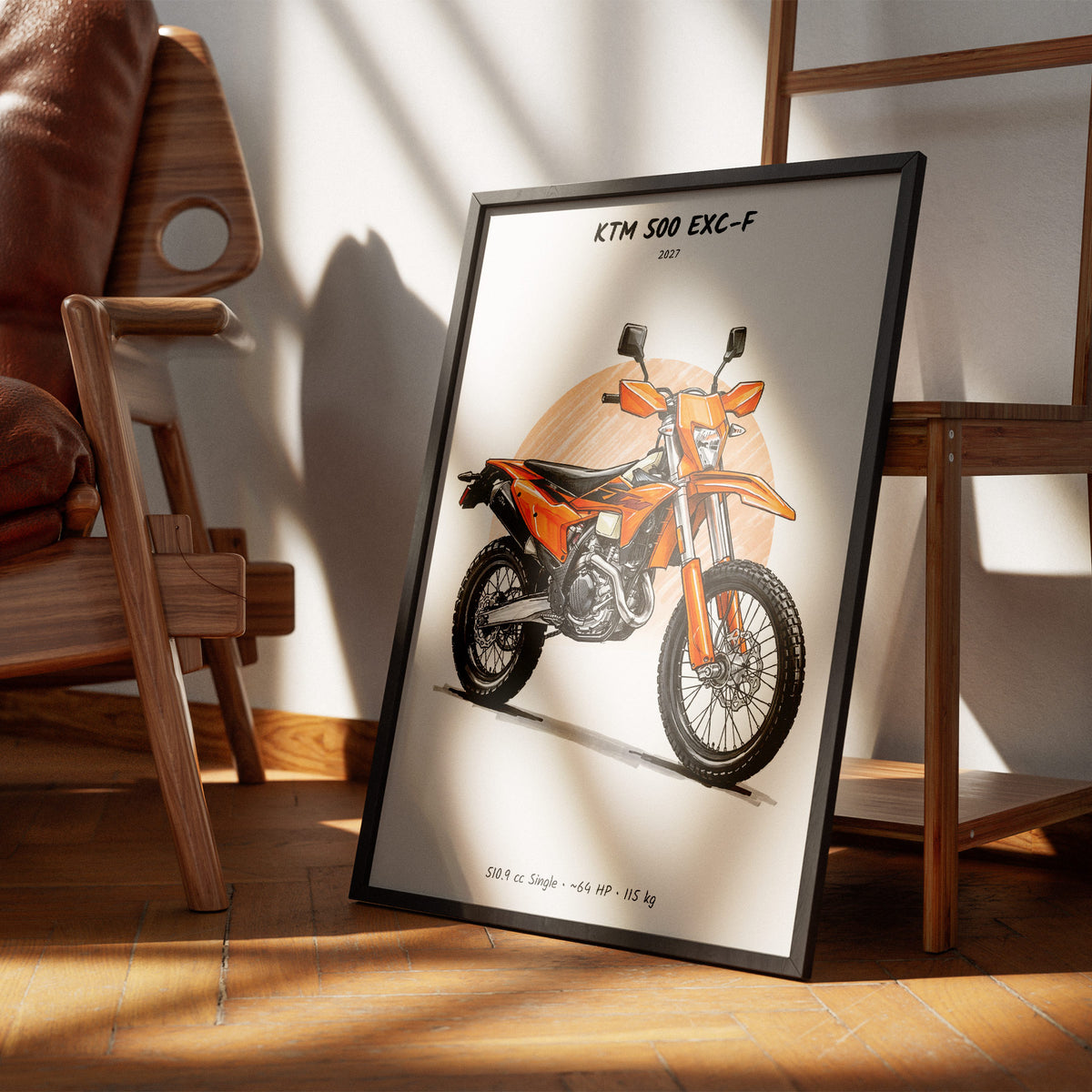 KTM 500 EXC-F 2027 Wall Art
