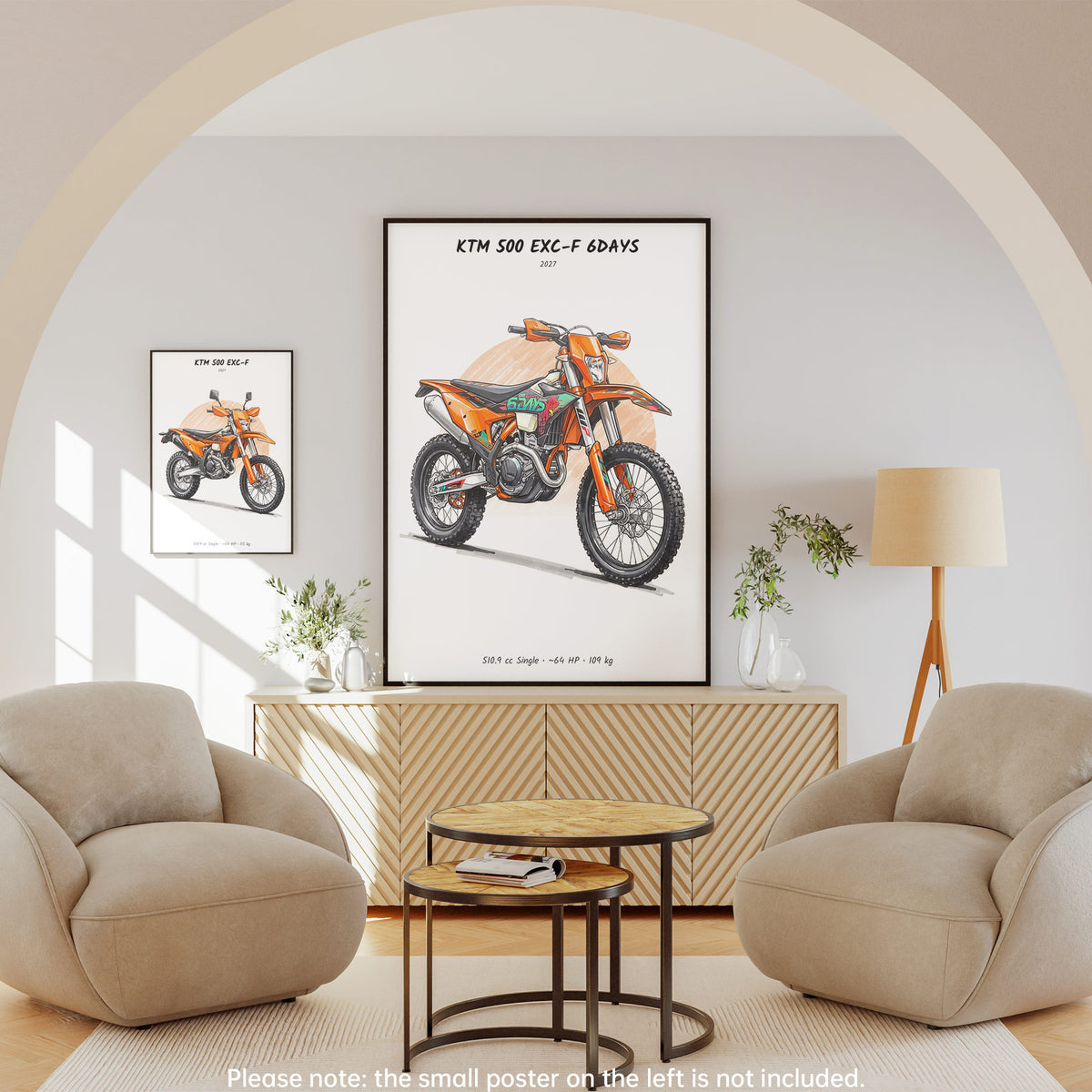 KTM 500 EXC-F 6DAYS 2027 Wall Art