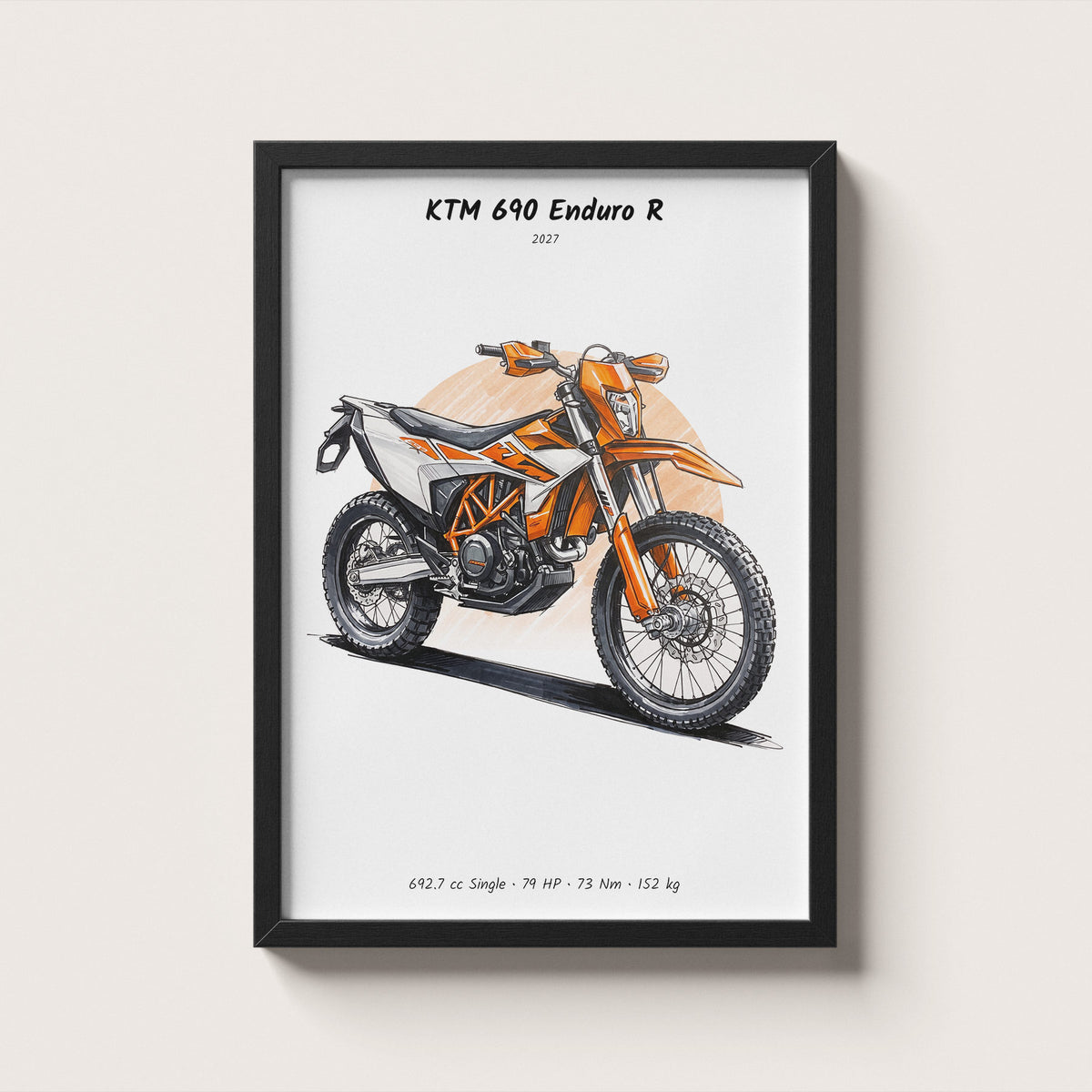 KTM 690 Enduro R 2027 Wall Art