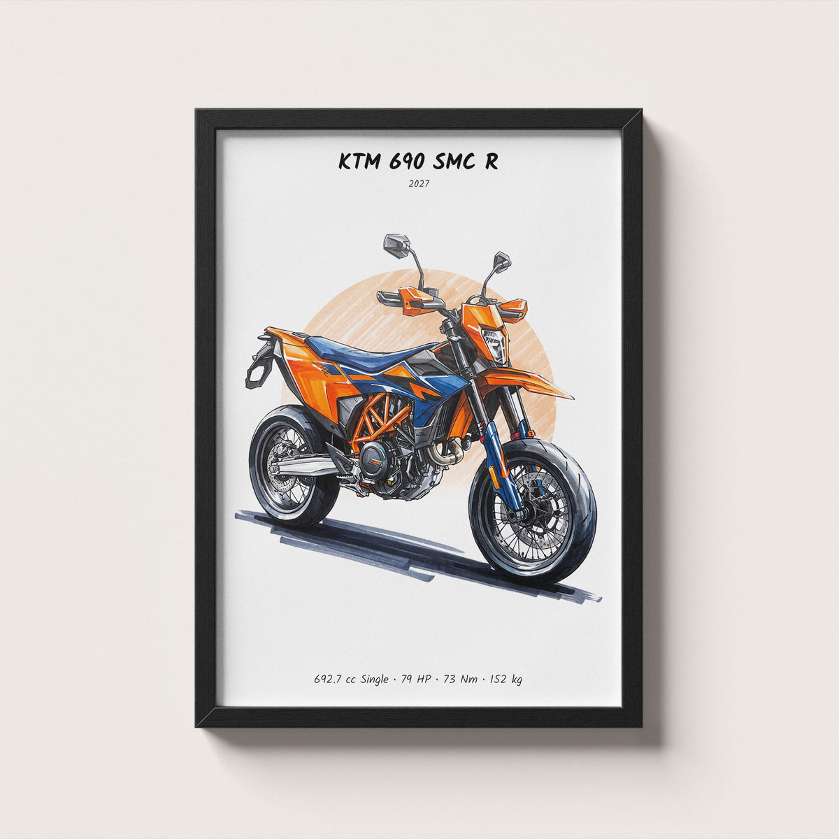 KTM 690 SMC R 2027 Wall Art