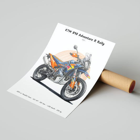 KTM 890 Adventure R Rally 2027 Poster