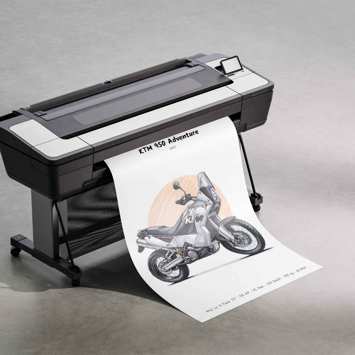 KTM 950 Adventure 2003 Print