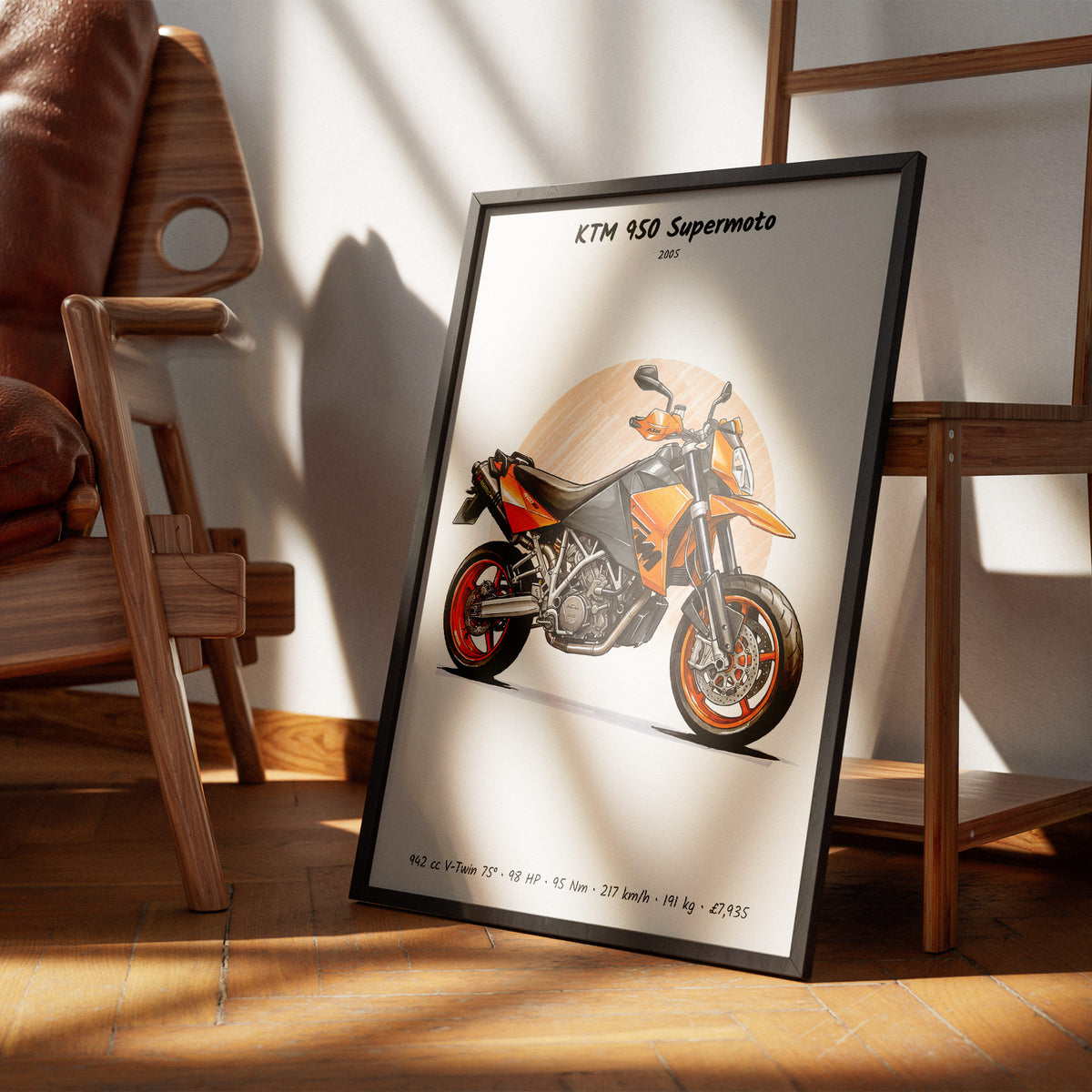 KTM 950 Supermoto 2005 Wall Art