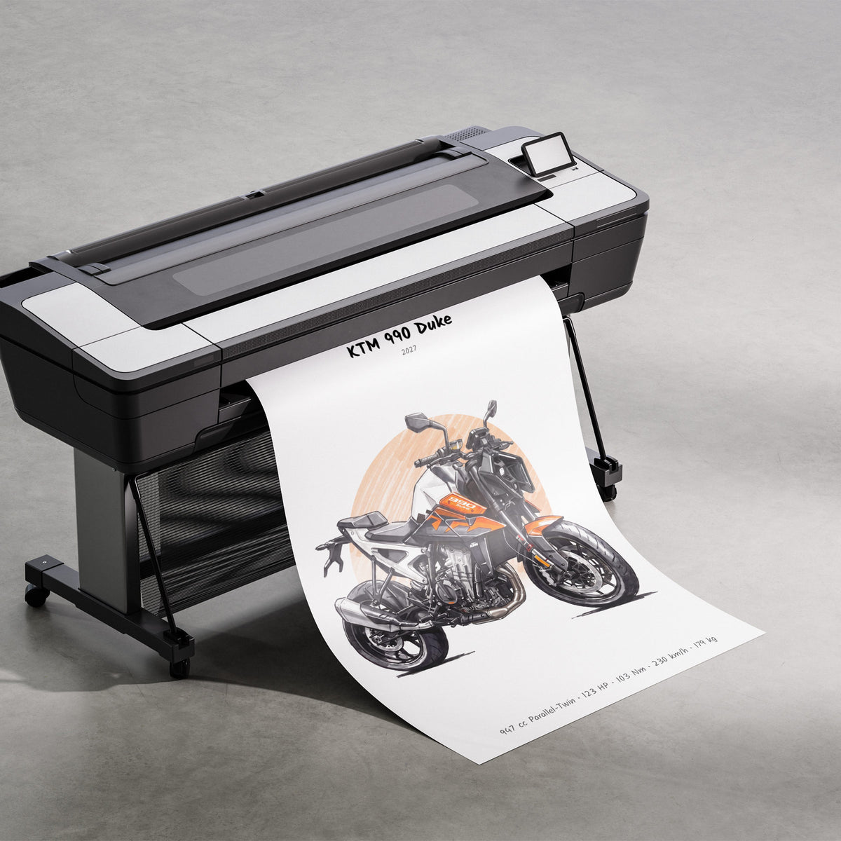 KTM 990 Duke 2027 Print