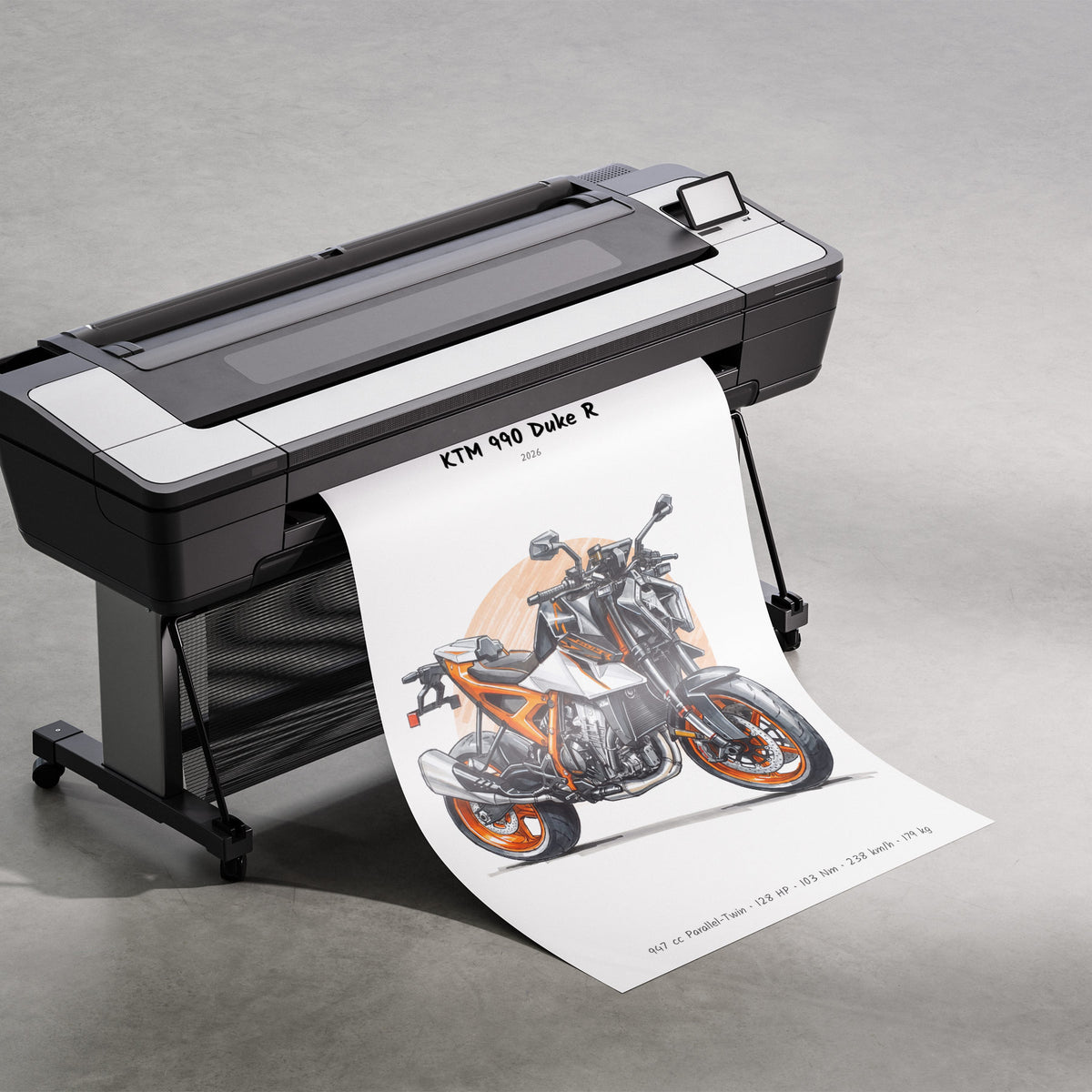 KTM 990 Duke R 2026 Print