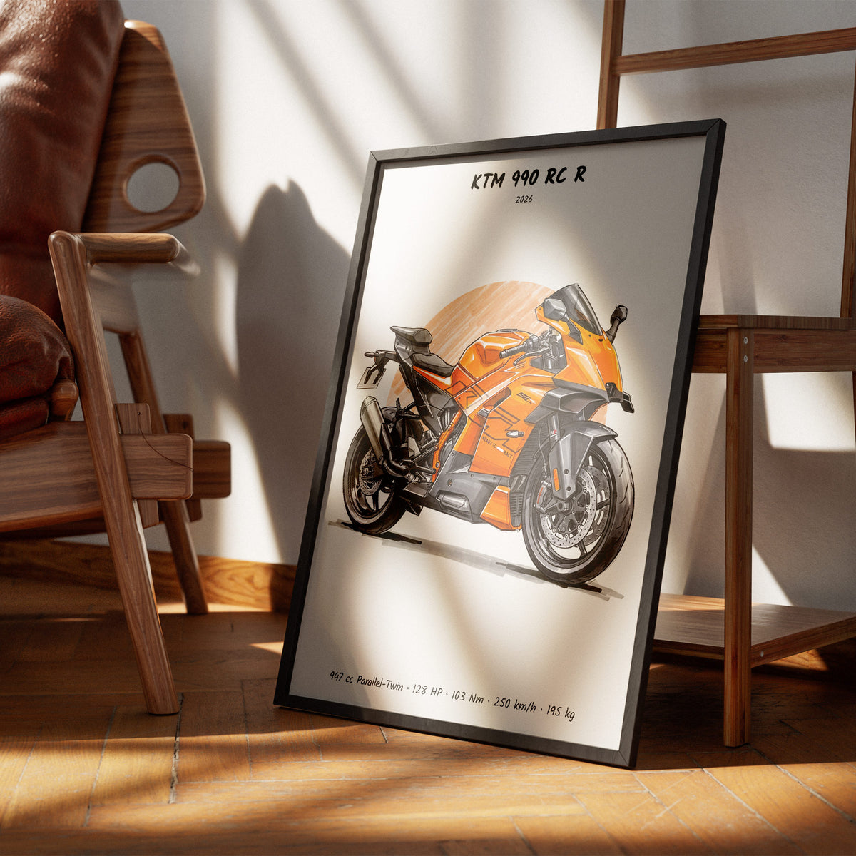 KTM 990 RC R 2026 Wall Art
