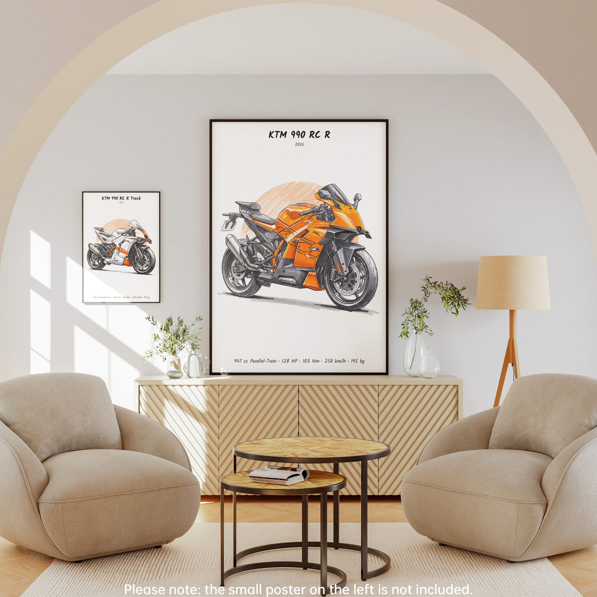 KTM 990 RC R 2026 Wall Art