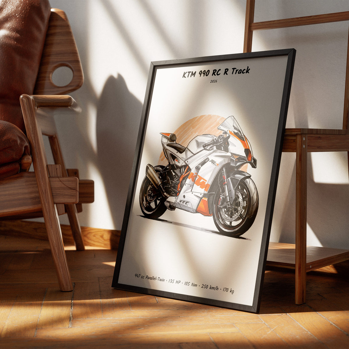 KTM 990 RC R Track 2026 Wall Art