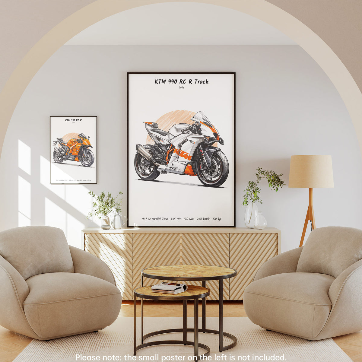 KTM 990 RC R Track 2026 Wall Art