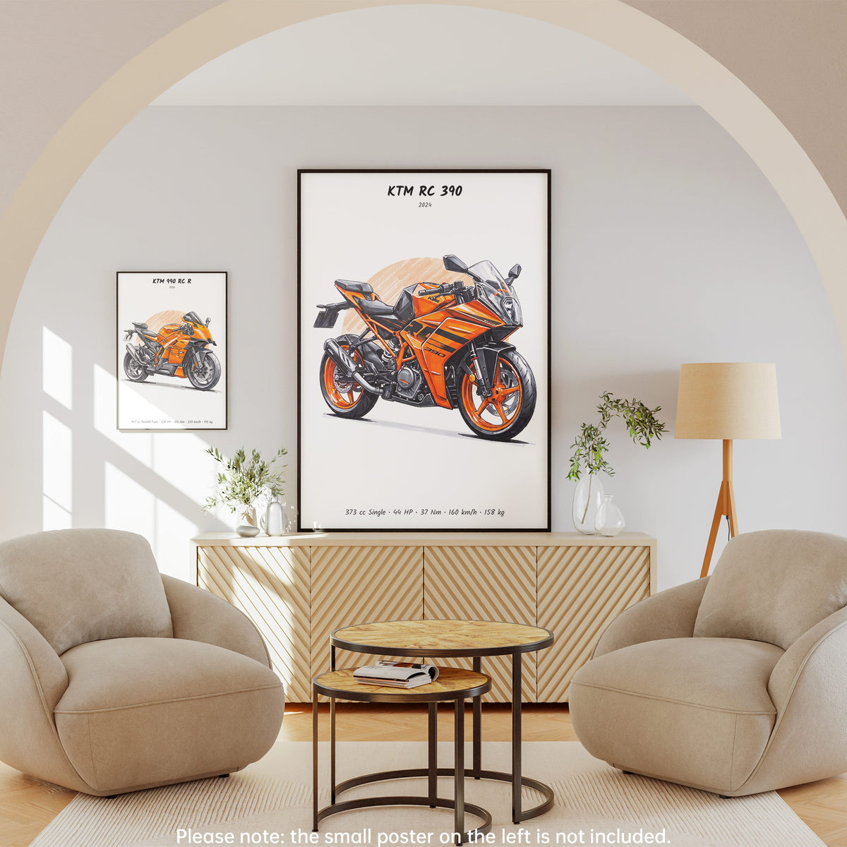 KTM RC 390 2024 Wall Art