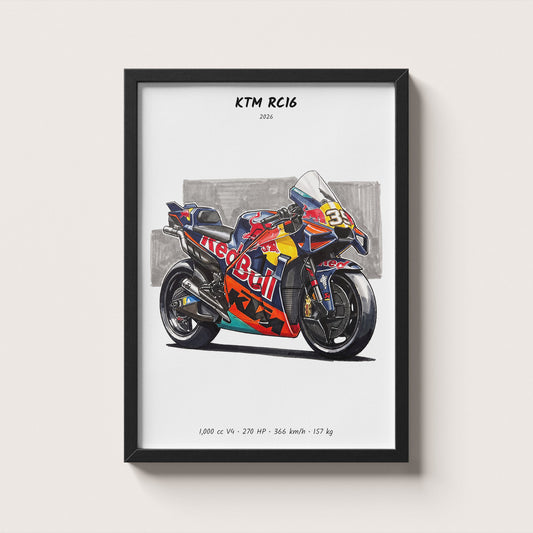 KTM RC16 MotoGP Art Print