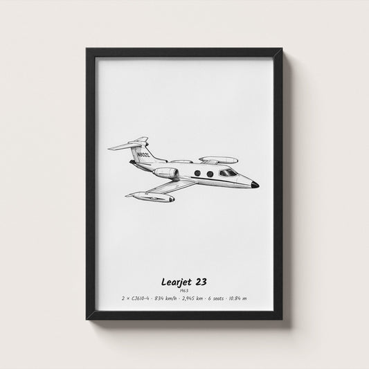 Learjet 23 Wall Art