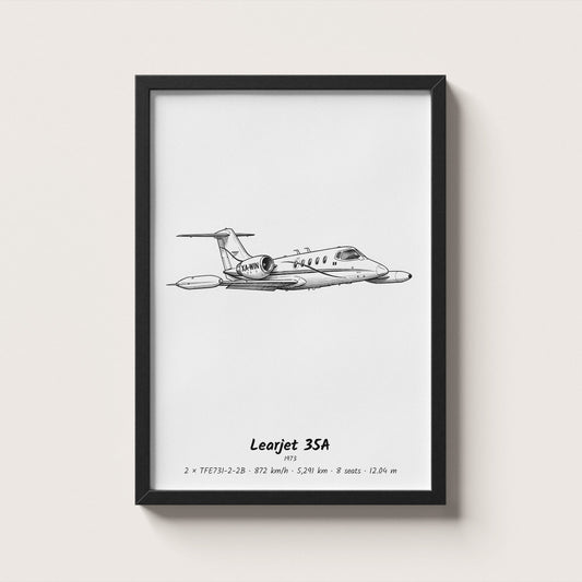 Learjet 35A Wall Art