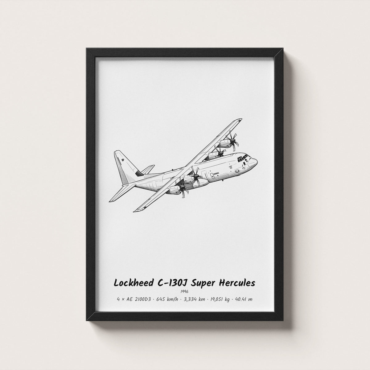 Lockheed C-130J Super Hercules Wall Art