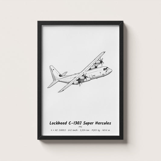 Lockheed C-130J Super Hercules Wall Art