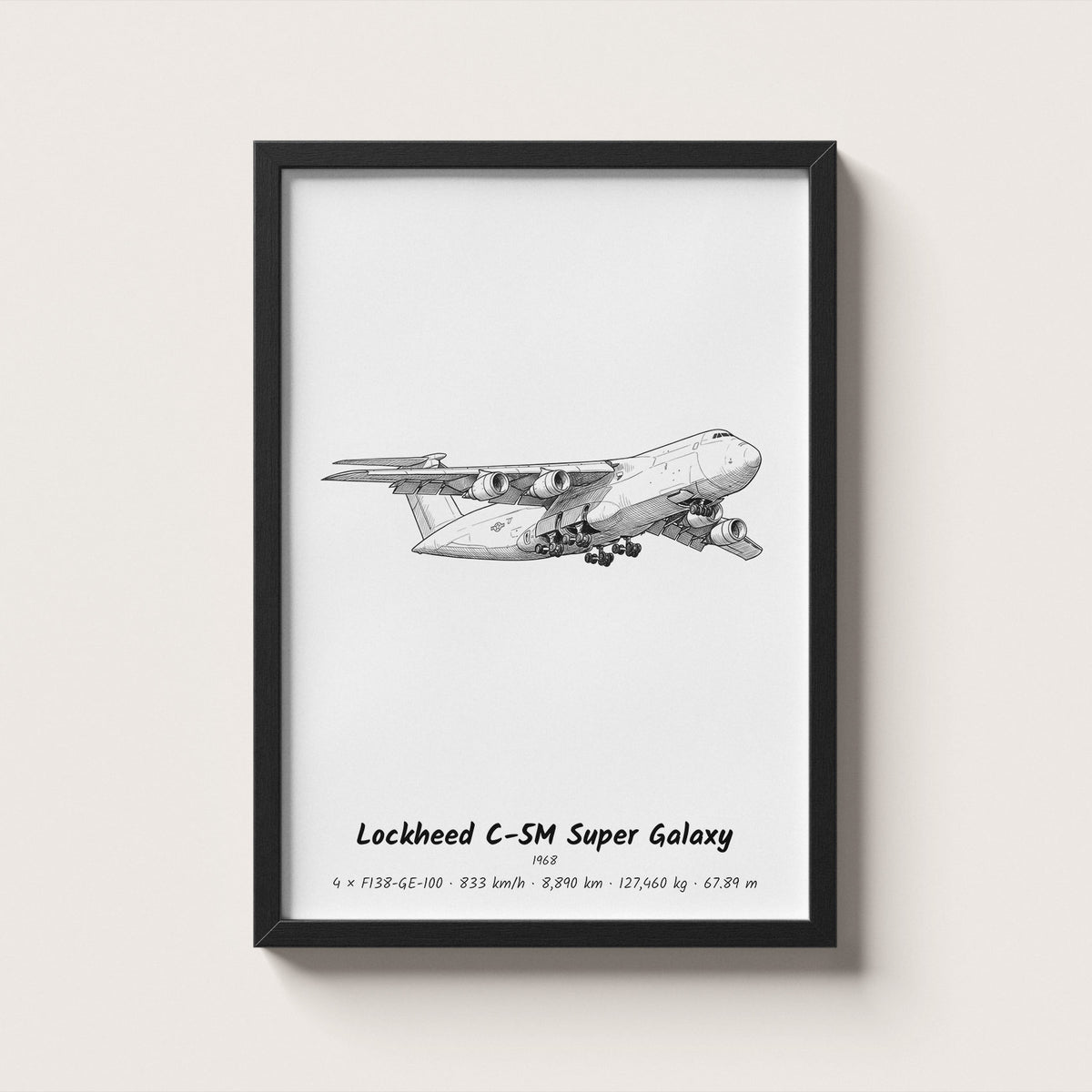 Lockheed C-5M Super Galaxy Wall Art