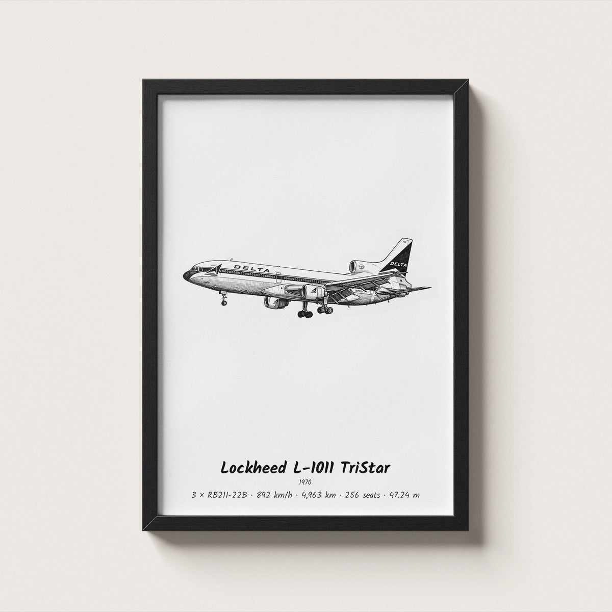 Lockheed L-1011 TriStar Airliner Wall Art